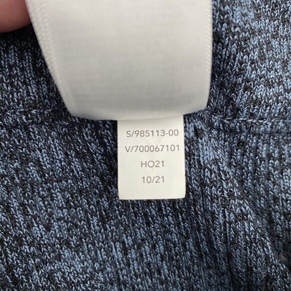 Athleta Reverie Wide Leg Lounge Pants Womens Medium Blue Heather Sweater Knit - Picture 11 of 13